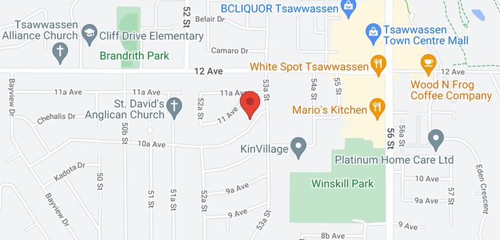 map of 5331 10A AVENUE